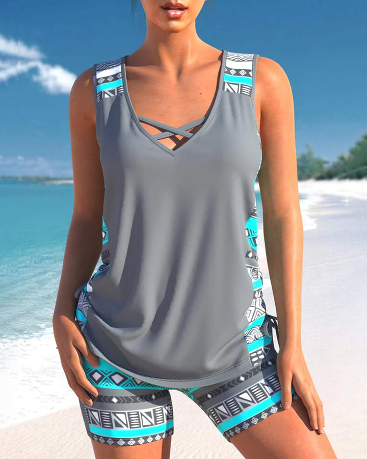 Selene - Trendy Tankini Swimsuit