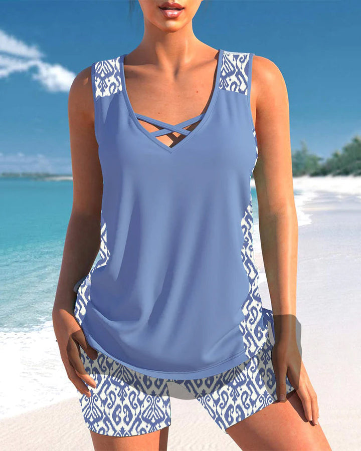 Selene - Trendy Tankini Swimsuit